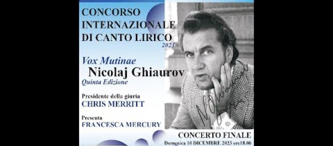 Embedded thumbnail for Concorso Internazionale di Canto Lirico VOX MUTINAE "Nicolaj Ghiaurov"  2023